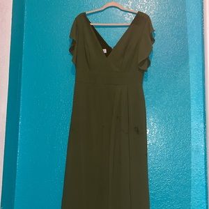 Forest Green Bridesmaids dress